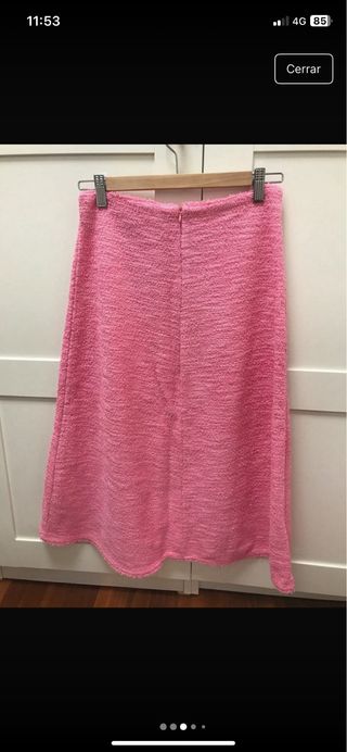 Conjunto Zara Top y Falda Rosa