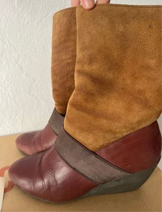 Botas Camper Marrones y Rojas