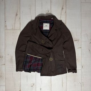 Chaqueta Burberry Marrón Vintage Cuadros