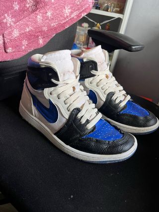 Zapatillas Jordan 1 Azul y Blanco
