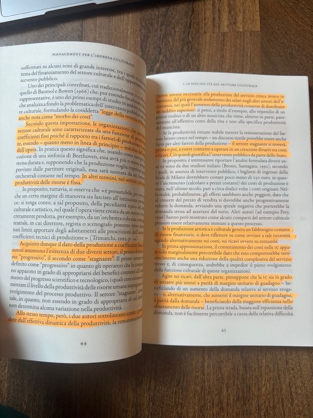 Management per l'impresa culturale