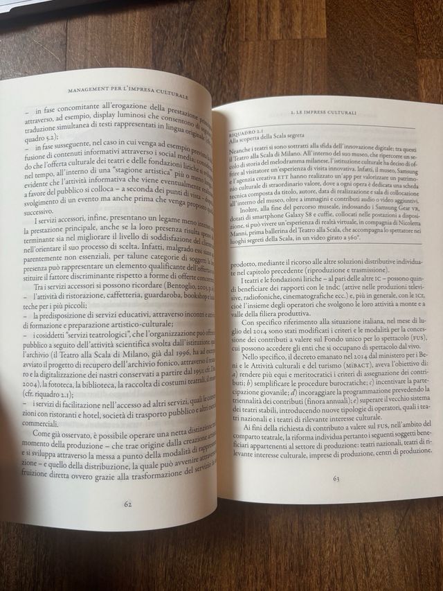 Management per l'impresa culturale