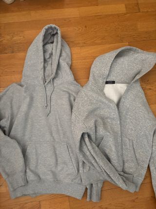 Lote 2 Sudaderas Grises Talla S
