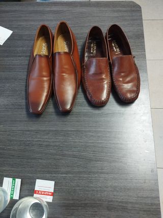 Scarpe de piel Talla 45-46 tres parejas 