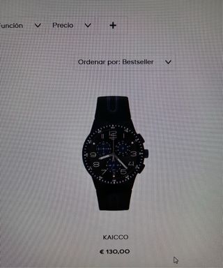 Reloj Swatch Negro y Azul