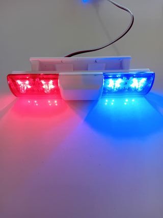 Luci LED Blu/Rosse Polizia Auto Radiocomandata 