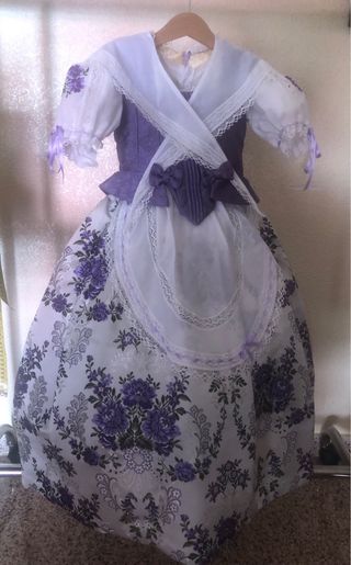 Indumentaria Alicantina Niñas Morado
