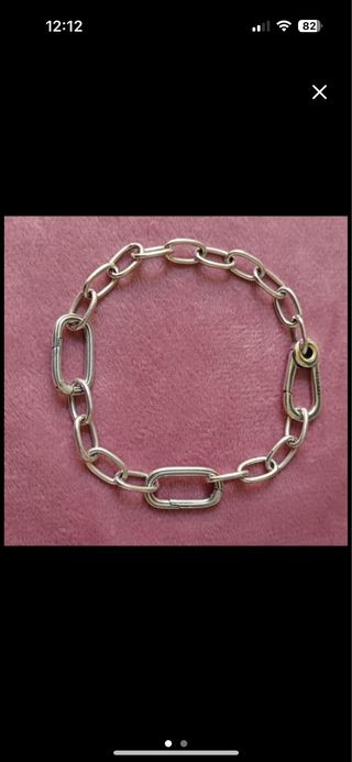 Pulsera eslabones plata nueva