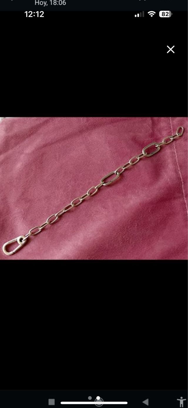 Pulsera eslabones plata nueva