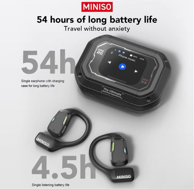 Auriculares Miniso de traducción Negro