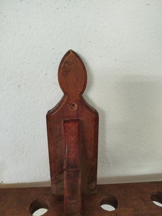 Botellero Cruz Madera Maciza Artesano