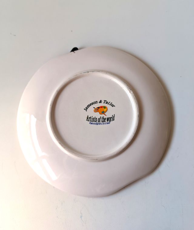 Platito Decorativo Vintage Jameson & Tailor Rojo