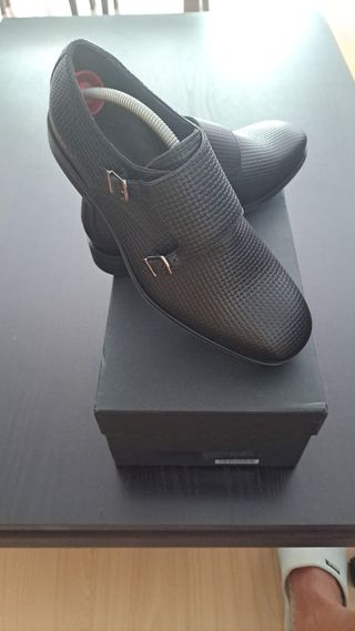 Zapatos Mocasines Doble Hebilla Massimo Dutti