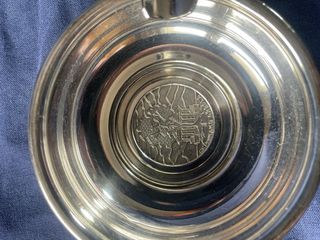 3 ceniceros (motivos euskaldunes) alpaca plateada