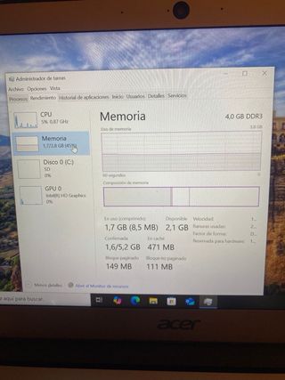 Portatile Acer Swift 1 Argento