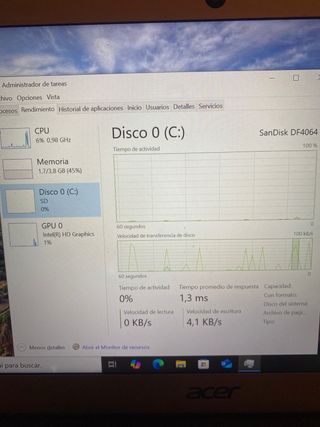 Portatile Acer Swift 1 Argento