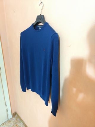 Maglione Fred Perry Lana Blu Taglia M