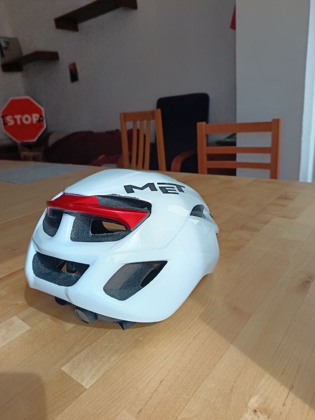 Casco MET Rivale Blanco