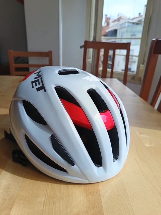 Casco MET Rivale Blanco