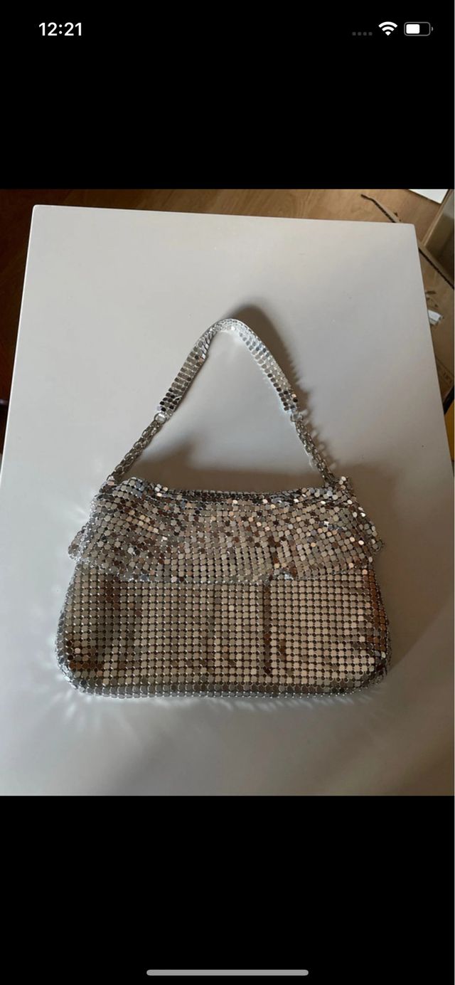 Bolso de fiesta plateado