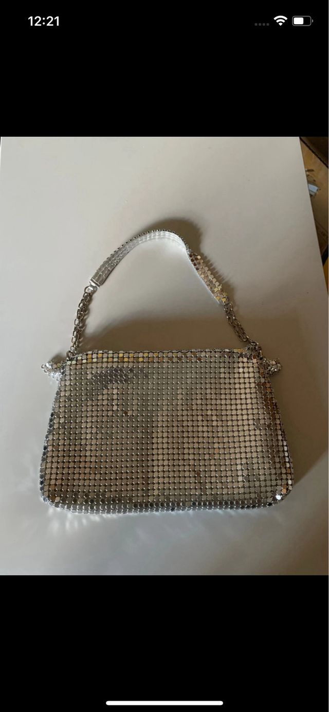 Bolso de fiesta plateado