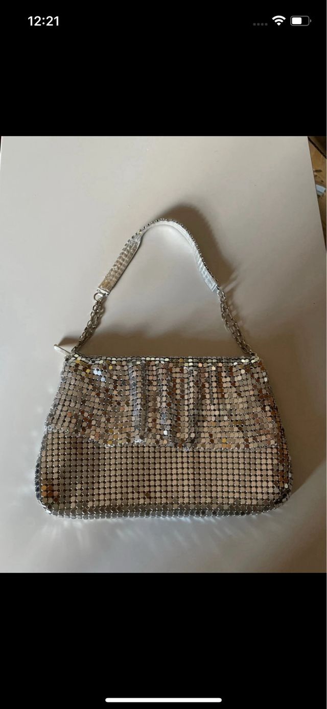 Bolso de fiesta plateado