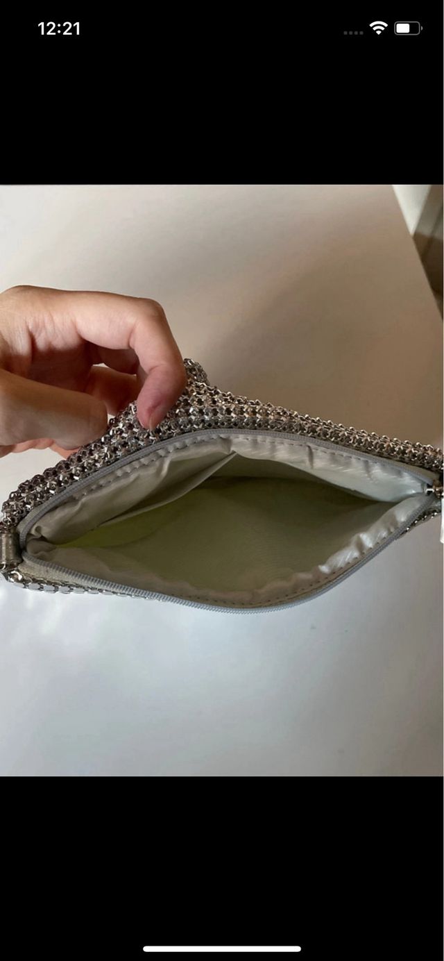Bolso de fiesta plateado
