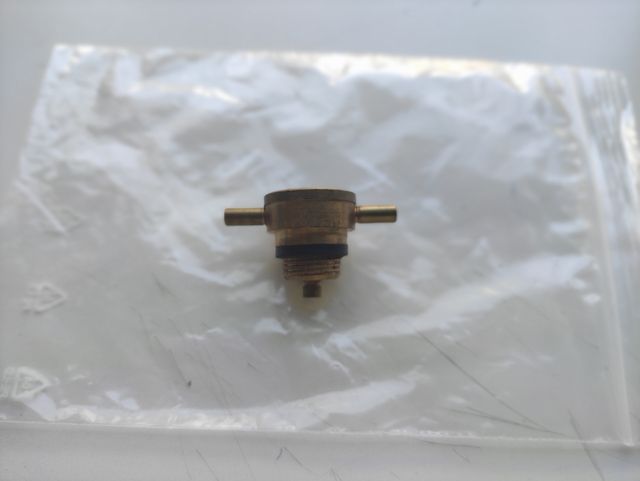 adaptador de botella flagas verde a hornillo azul