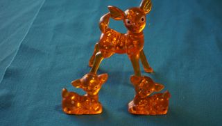  Familia ciervos vintage: 3 piezas de colección