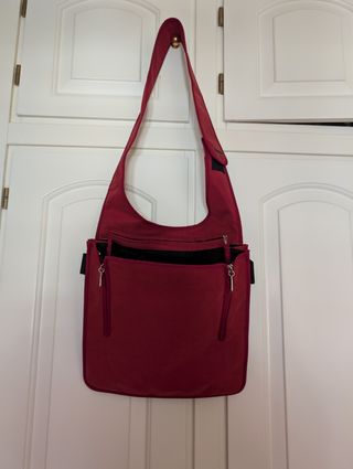 Bolso bandolera granate