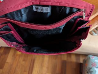 Bolso bandolera granate