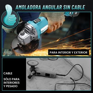 Amoladora Angular 21V Sin Cable top1 