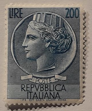 Francobolli Italiana Italia Turrita 1955