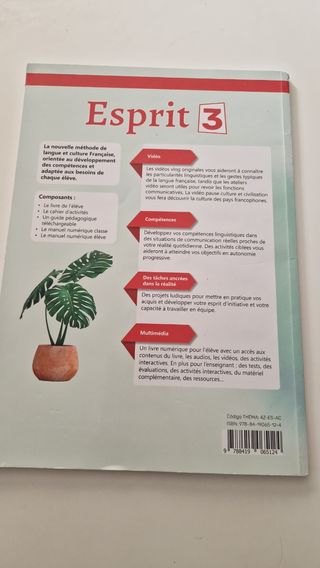 Esprit 3. Cuaderno de ejercicios Frances 3ESO