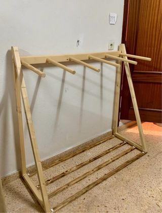 Rack para tablas de surf de madera