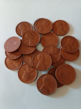 EEUU - Lote 20 monedas - Años 40 - 1 Cent Lincoln