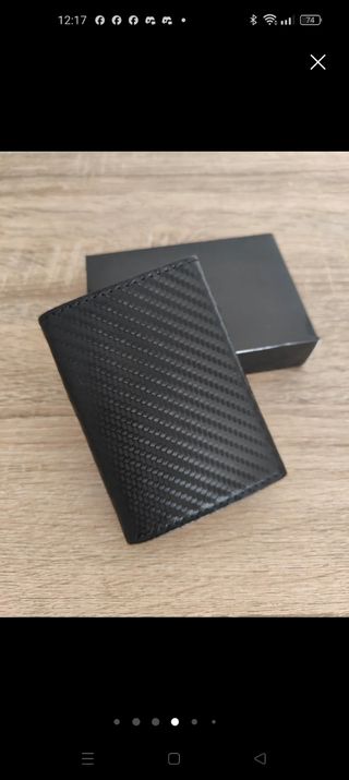 Cartera Tarjetero Automático con Monedero