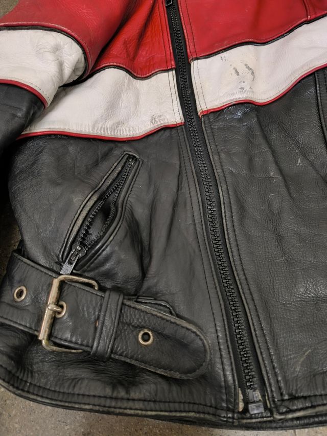 Giubbotto in pelle Delber Moto anni '80