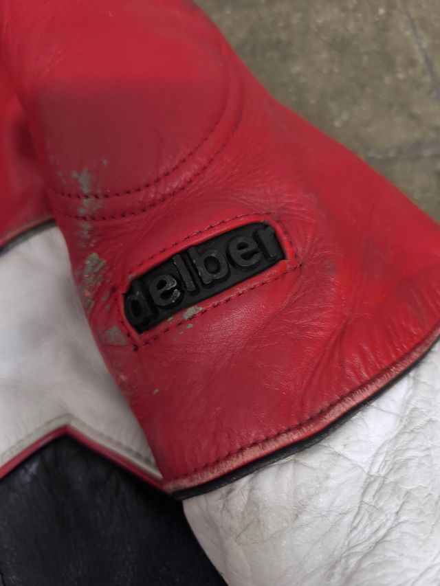 Giubbotto in pelle Delber Moto anni '80