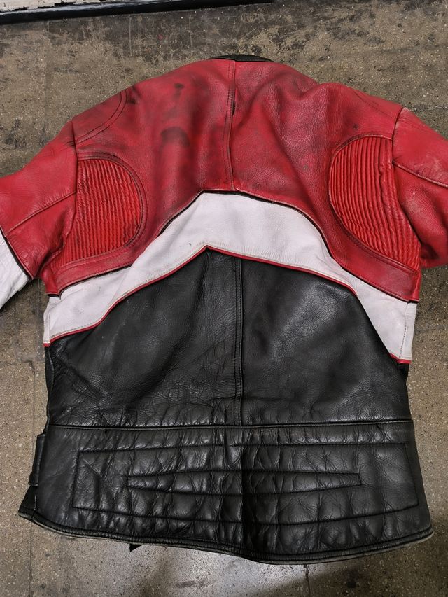 Giubbotto in pelle Delber Moto anni '80