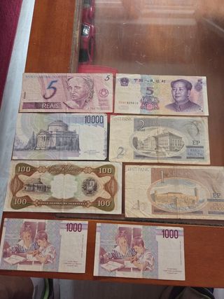 Lote de Billetes Extranjeros