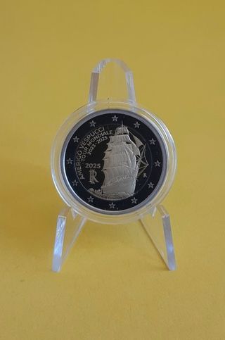 Set di monete Vespucci Proof Italia 2025 10€ + 2€
