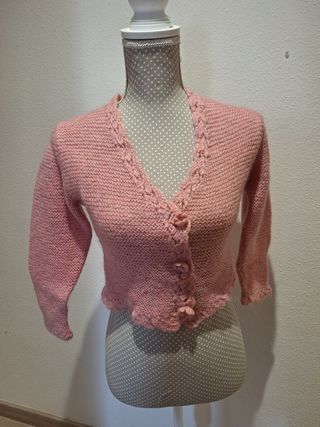 Chaquetilla de lana hecha a mano