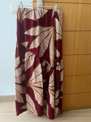 Falda larga estampada