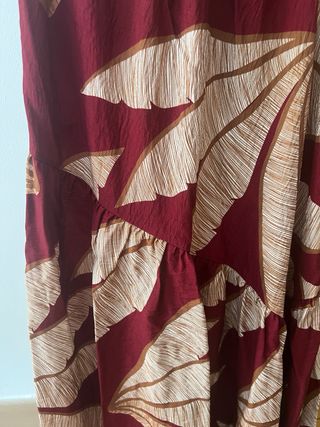 Falda larga estampada