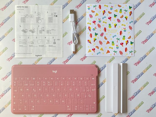 Teclado Logitech Keys-To-Go Rosa