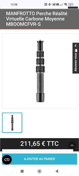 Mono de cámara Manfrotto 360