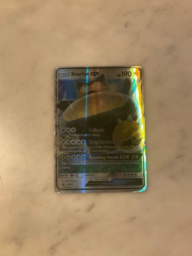 Pokemon Snorlax GX Carta SM05