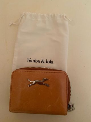 Bimba y Lola Cartera Piel color melocotón 