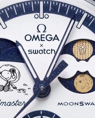 Omega Swatch Mission to Earthphase Moonshine Gold